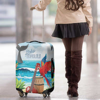 Aloha Honolulu Festival Luggage Cover Ukulele By The Shore LT7 - Polynesian Pride