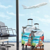 Aloha Honolulu Festival Luggage Cover Ukulele By The Shore LT7 - Polynesian Pride