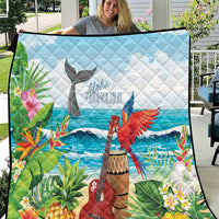 Aloha Honolulu Festival Quilt Ukulele By The Shore LT7 Art - Polynesian Pride
