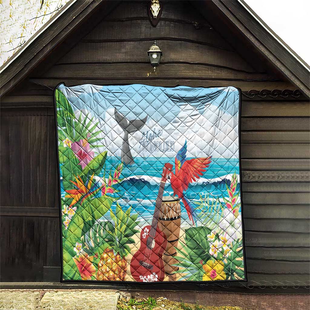 Aloha Honolulu Festival Quilt Ukulele By The Shore LT7 - Polynesian Pride