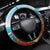 Aloha Honolulu Festival Steering Wheel Cover Ukulele By The Shore