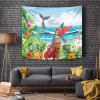 Aloha Honolulu Festival Tapestry Ukulele By The Shore LT7 Art - Polynesian Pride