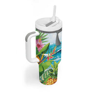 Aloha Honolulu Festival Tumbler With Handle Ukulele By The Shore LT7 - Polynesian Pride