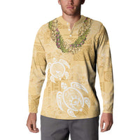 Aloha Honolulu Festival Button Sweatshirt Hawaii Kapa Mix Flowers Lei LT7 - Polynesian Pride