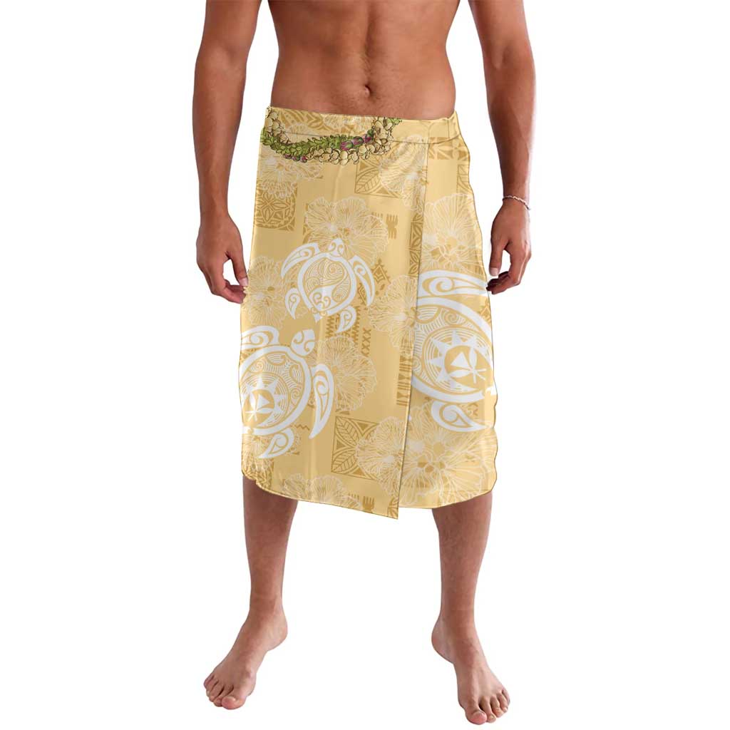 Aloha Honolulu Festival Lavalava Hawaii Kapa Mix Flowers Lei LT7 Yellow - Polynesian Pride