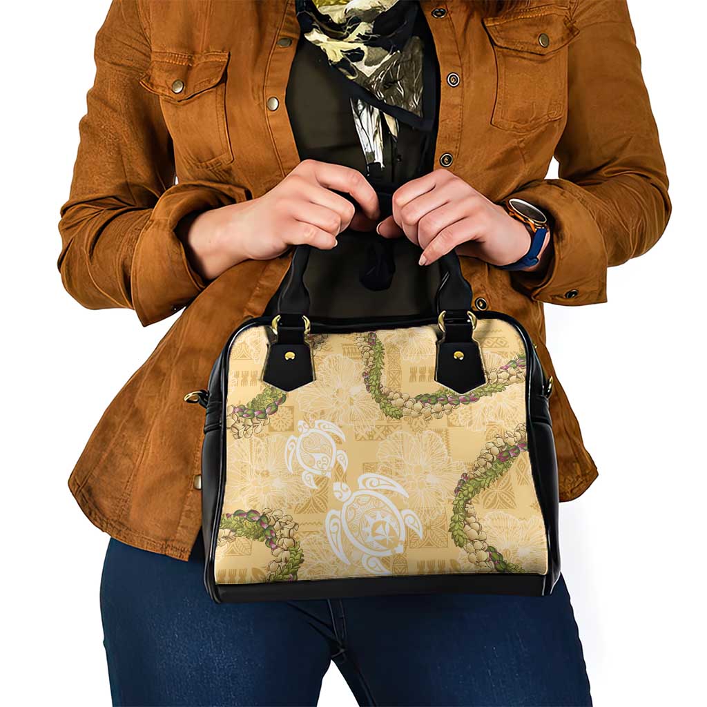 Aloha Honolulu Festival Shoulder Handbag Hawaii Kapa Mix Flowers Lei LT7 - Polynesian Pride