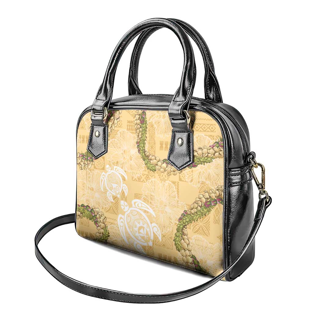 Aloha Honolulu Festival Shoulder Handbag Hawaii Kapa Mix Flowers Lei LT7 - Polynesian Pride