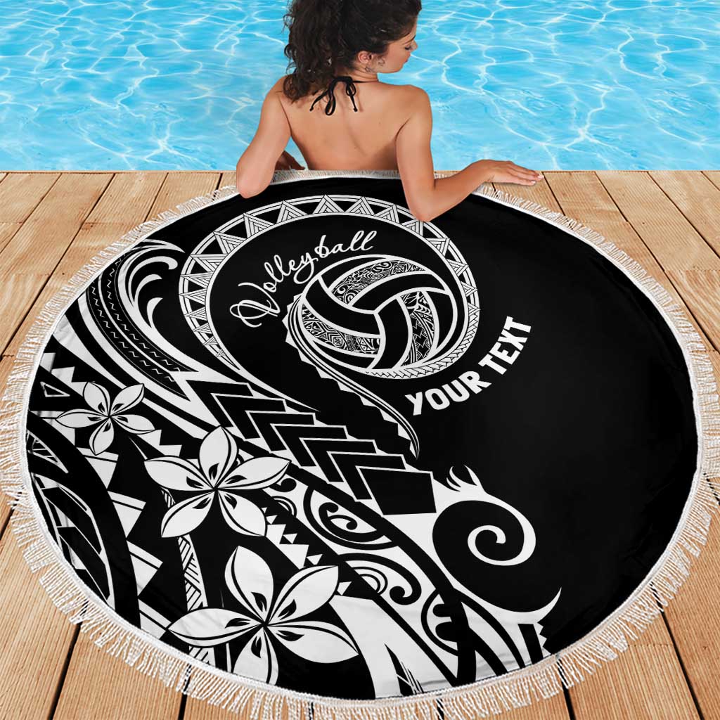 Polynesia Beach Volleyball Personalized Beach Blanket Basic LT7 - Polynesian Pride