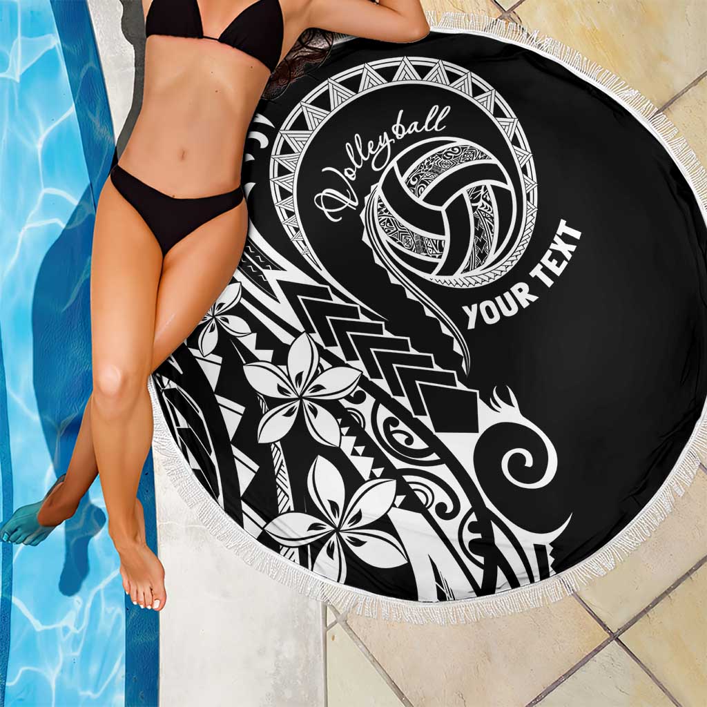 Polynesia Beach Volleyball Personalized Beach Blanket Basic LT7 - Polynesian Pride