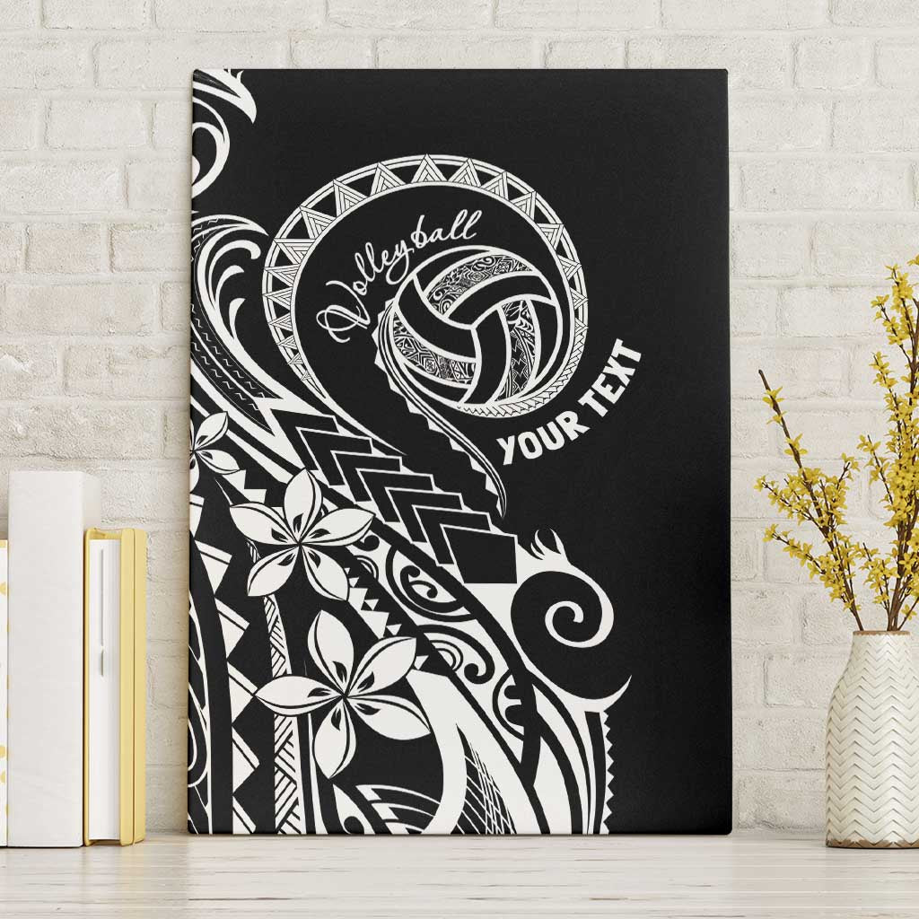 Polynesia Beach Volleyball Personalized Canvas Wall Art Basic LT7 Without Frame Black - Polynesian Pride