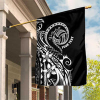 Polynesia Beach Volleyball Personalized Garden Flag Basic LT7 House Flag Black - Polynesian Pride