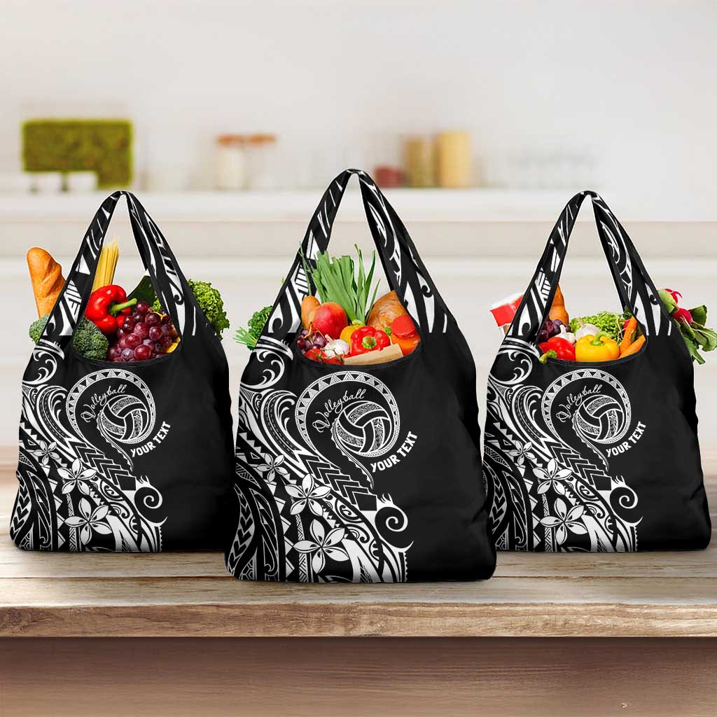 Polynesia Beach Volleyball Personalized Grocery Bag Basic LT7 3-pack One Size Black - Polynesian Pride