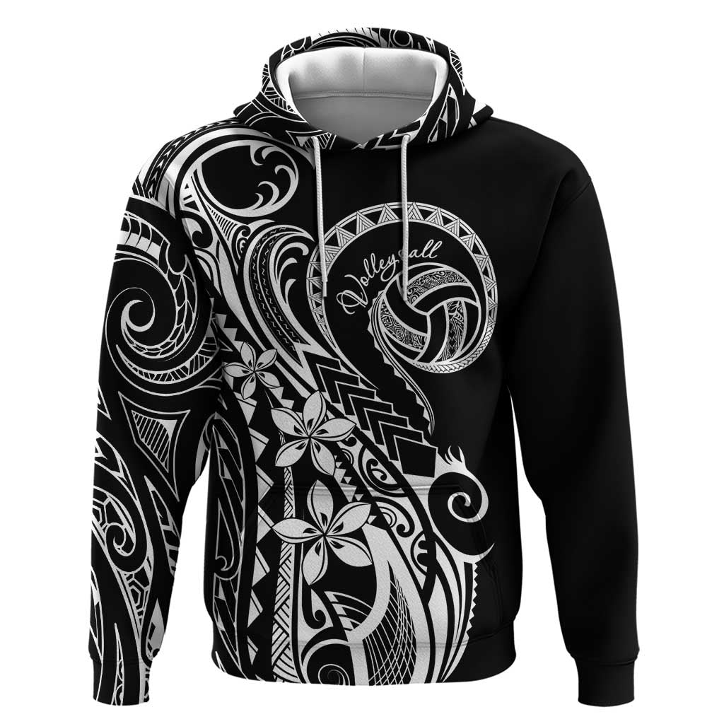 Polynesia Beach Volleyball Personalized Hoodie Basic LT7 Pullover Hoodie Black - Polynesian Pride