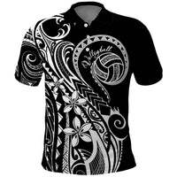 Polynesia Beach Volleyball Personalized Polo Shirt Basic LT7 Black - Polynesian Pride