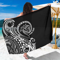 Polynesia Beach Volleyball Personalized Sarong Basic LT7 One Size 44 x 66 inches Black - Polynesian Pride