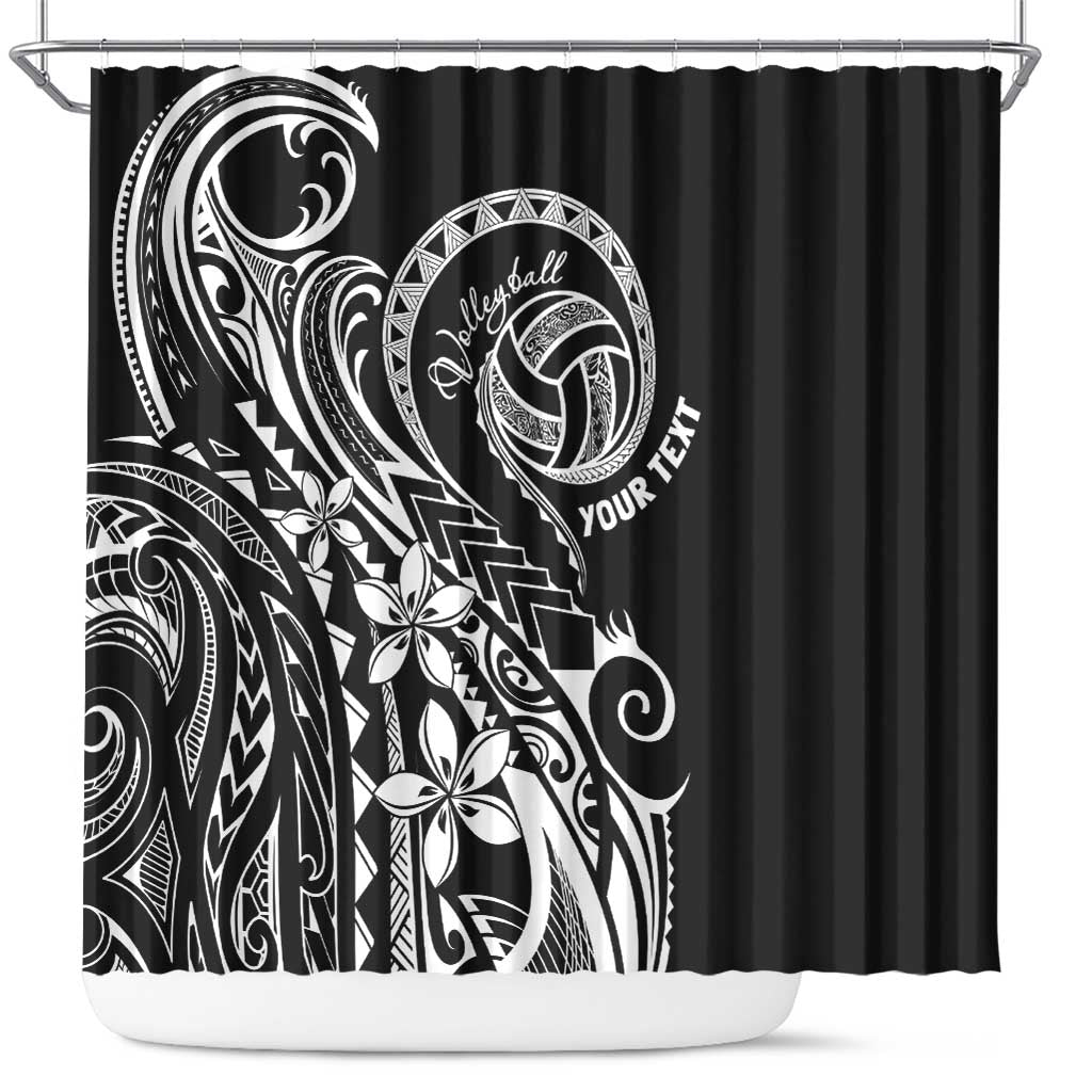 Polynesia Beach Volleyball Personalized Shower Curtain Basic LT7 Black - Polynesian Pride