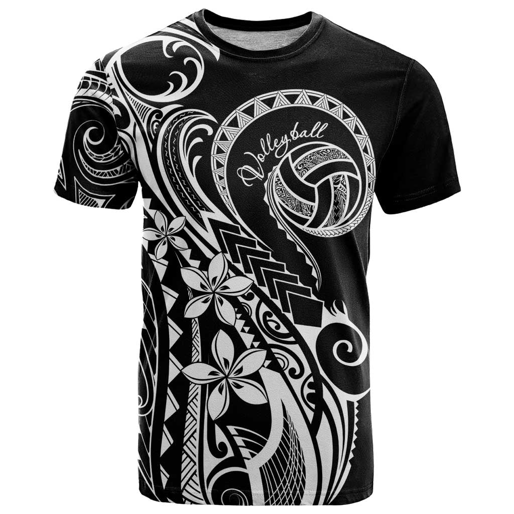 Polynesia Beach Volleyball Personalized T Shirt Basic LT7 Black - Polynesian Pride