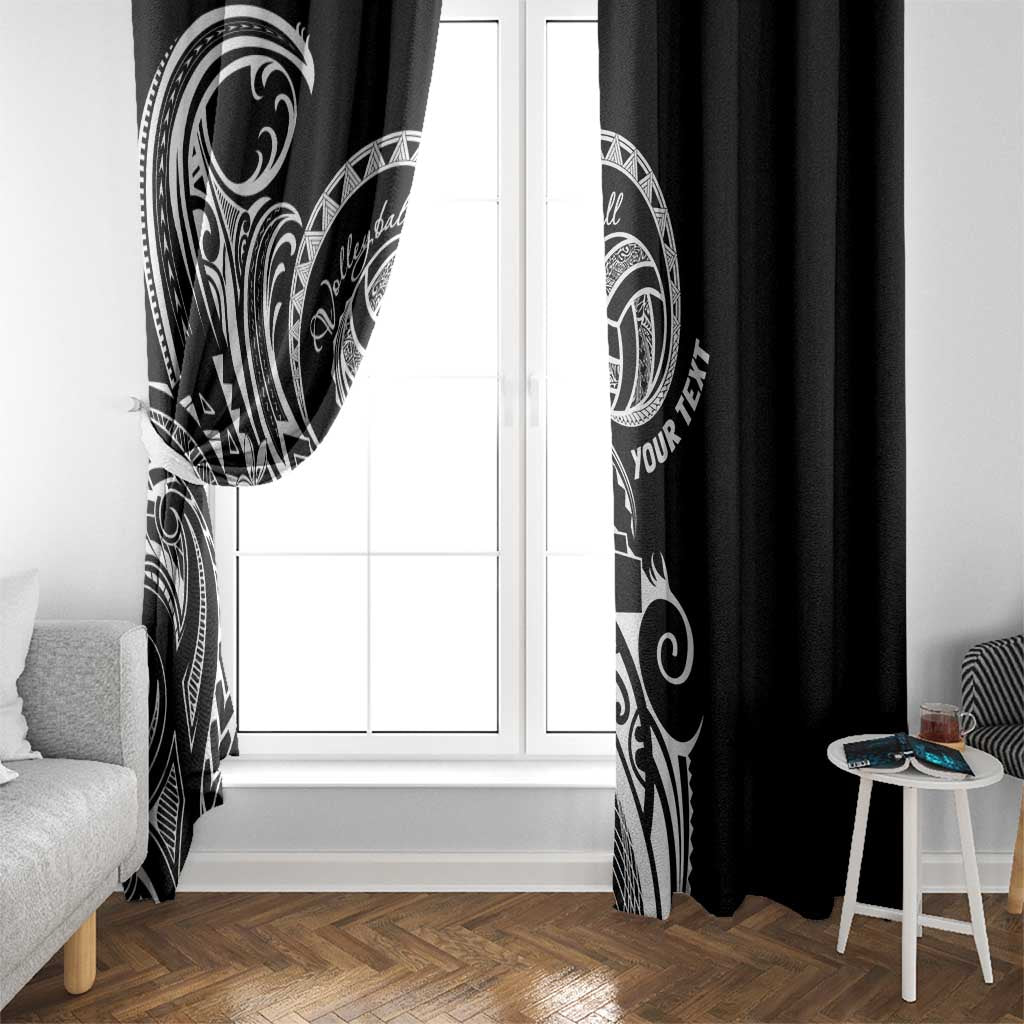 Polynesia Beach Volleyball Personalized Window Curtain Basic LT7 - Polynesian Pride