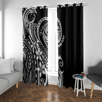 Polynesia Beach Volleyball Personalized Window Curtain Basic LT7 With Grommets Black - Polynesian Pride