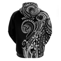 Polynesia Beach Volleyball Personalized Zip Hoodie Basic LT7 - Polynesian Pride