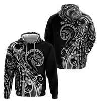 Polynesia Beach Volleyball Personalized Zip Hoodie Basic LT7 - Polynesian Pride