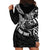 Personalised Father's Day Polynesian Hoodie Dress Best Dad Ever - Black LT7 - Polynesian Pride