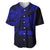 Personalised Father's Day Polynesian Baseball Jersey Best Dad Ever - Blue LT7 Blue - Polynesian Pride