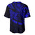 Personalised Father's Day Polynesian Baseball Jersey Best Dad Ever - Blue LT7 - Polynesian Pride