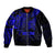 Personalised Father's Day Polynesian Bomber Jacket Best Dad Ever - Blue LT7 Unisex Blue - Polynesian Pride