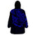 Personalised Father's Day Polynesian Wearable Blanket Hoodie Best Dad Ever - Blue LT7 - Polynesian Pride