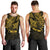 Personalised Father's Day Polynesian Men Tank Top Best Dad Ever - Gold LT7 - Polynesian Pride