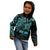 Personalised Father's Day Polynesian Kid Hoodie Best Dad Ever - Turquoise LT7 - Polynesian Pride