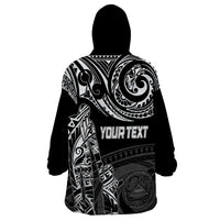 Personalised Father's Day American Samoa Wearable Blanket Hoodie Polynesian Dad & Kid LT7 - Polynesian Pride