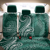 Polynesia Plumeria Lei Back Car Seat Cover Sage Green Curves Motif LT7 - Polynesian Pride