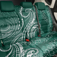 Polynesia Plumeria Lei Back Car Seat Cover Sage Green Curves Motif LT7 - Polynesian Pride