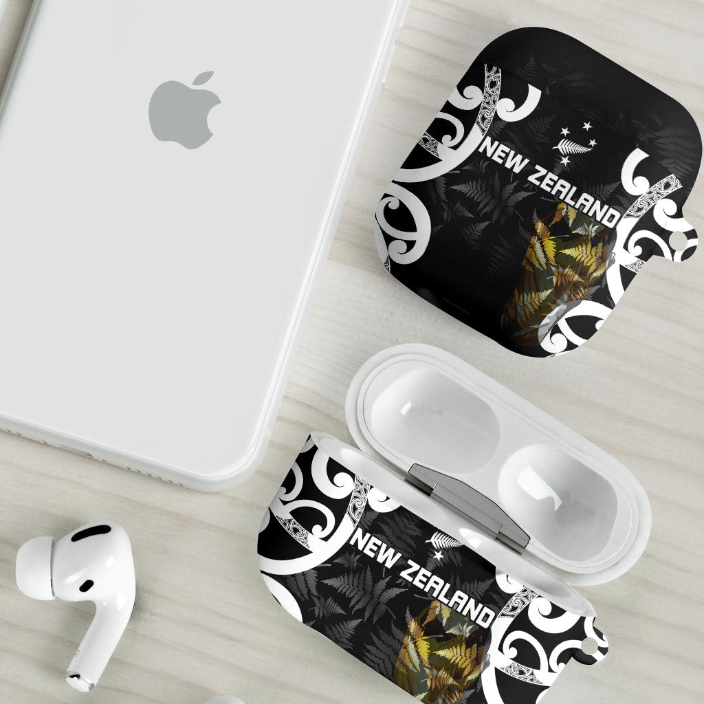 New Zealand WC2026 Black AirPods Case Silver Fern LT7 - Polynesian Pride