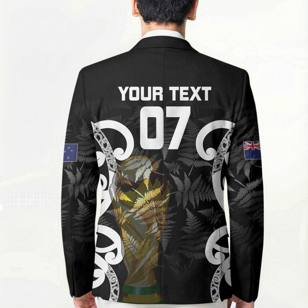 New Zealand WC2026 Custom Black Blazer Silver Fern LT7 - Polynesian Pride