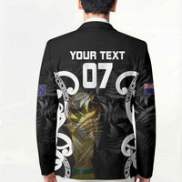 New Zealand WC2026 Custom Black Blazer Silver Fern LT7 - Polynesian Pride