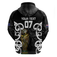 New Zealand WC2026 Custom Black Hoodie Silver Fern LT7 - Polynesian Pride