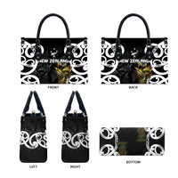 New Zealand WC2026 Black Leather Bag Silver Fern LT7 - Polynesian Pride