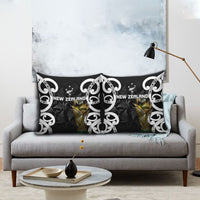 New Zealand WC2026 Black Pillow Cover Silver Fern LT7 - Polynesian Pride