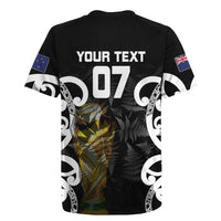 New Zealand WC2026 Custom Black Rugby Jersey Silver Fern LT7 - Polynesian Pride