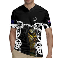 New Zealand WC2026 Custom Black Rugby Jersey Silver Fern LT7 - Polynesian Pride
