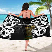 New Zealand WC2026 Black Sarong Silver Fern LT7 - Polynesian Pride