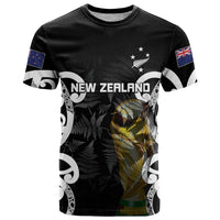New Zealand WC2026 Custom Black T Shirt Silver Fern LT7 Black - Polynesian Pride
