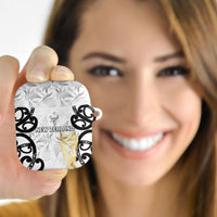 New Zealand WC2026 White AirPods Case Silver Fern LT7 - Polynesian Pride