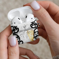 New Zealand WC2026 White AirPods Case Silver Fern LT7 - Polynesian Pride
