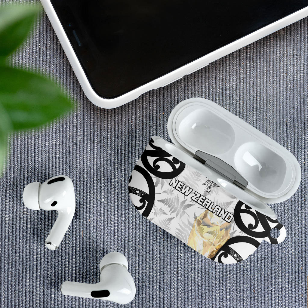 New Zealand WC2026 White AirPods Case Silver Fern LT7 - Polynesian Pride