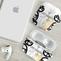 New Zealand WC2026 White AirPods Case Silver Fern LT7 - Polynesian Pride