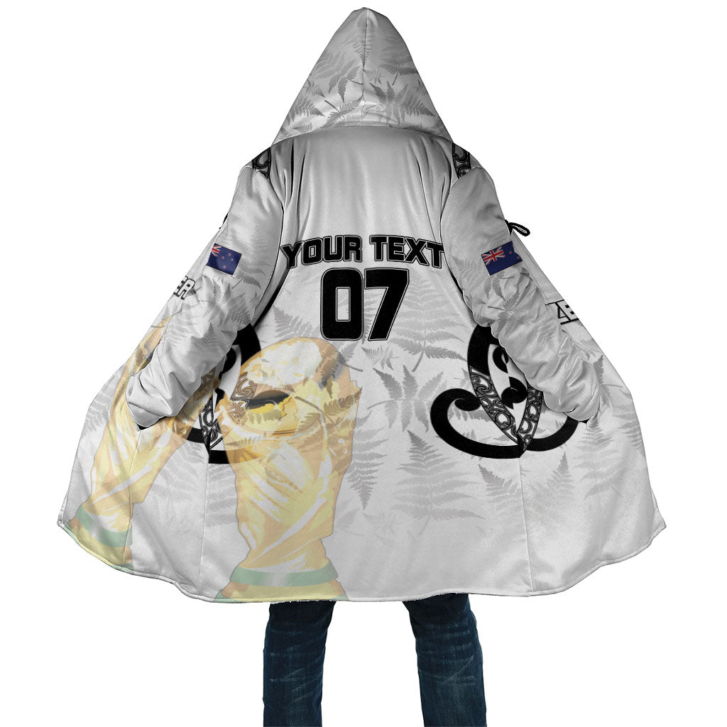 New Zealand WC2026 Custom White Cloak Silver Fern LT7 Unisex White - Polynesian Pride